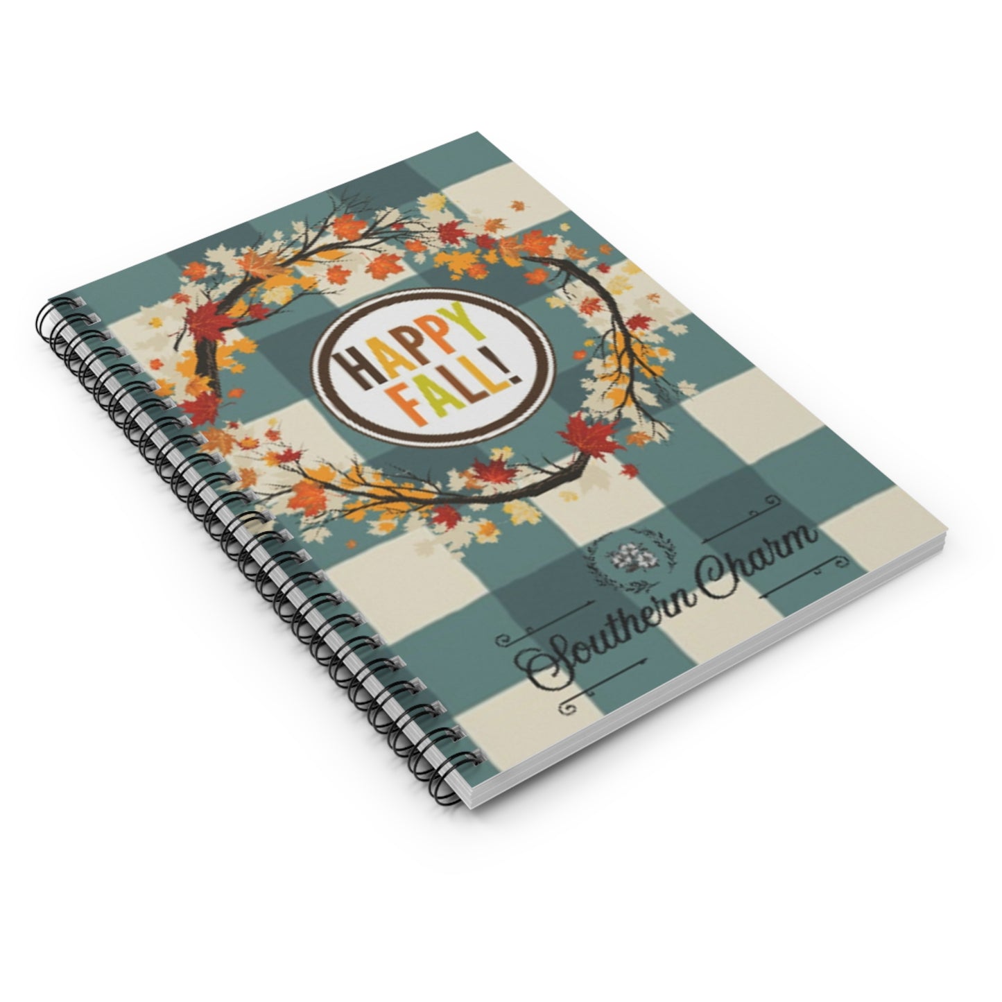 "Happy Fall" Spiral Notebook - Ruled Line